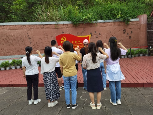 图 4 重温入党誓词 图 4 重温入党誓词